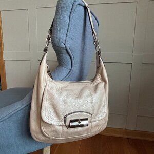 Coach Kristin Hobo Shoulder Bag Y2K, Champagne/Beige Leather 19303